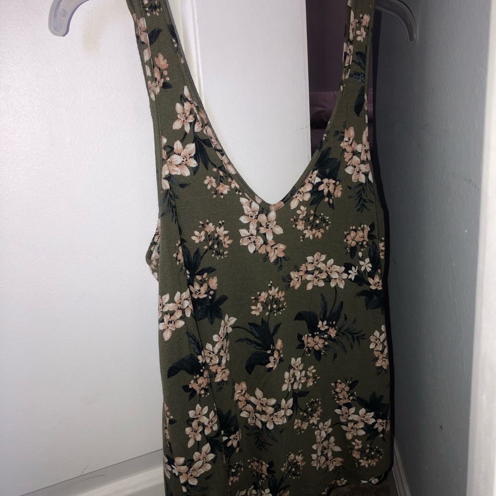 Army Green/Flower Tank